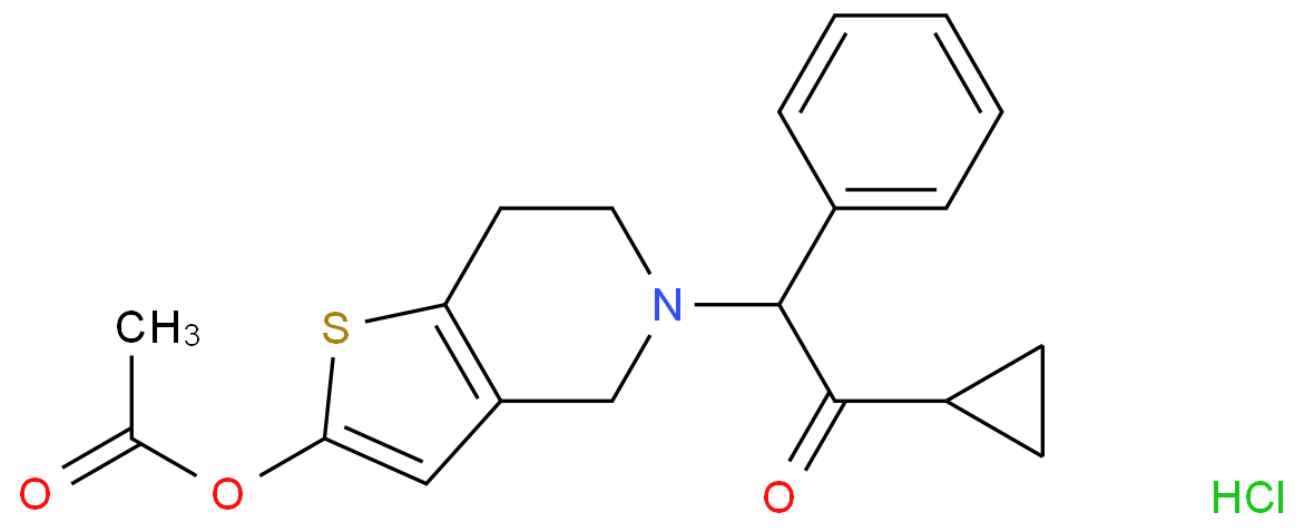 无氟普拉格雷化学结构式