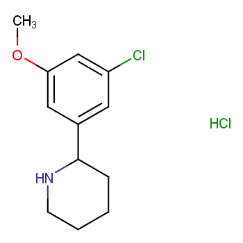 2-(3-氯-5-甲氧基苯基)哌啶盐酸盐/2639626-67-6