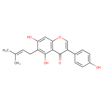 Wighteone; 5,7,4'三羟基-6-异戊烯基异黄酮