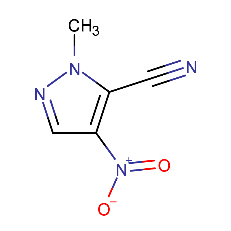 1-甲基-4-硝基-1H-吡唑-5-甲腈 CAS号:42110-73-6科研及生产专用 高校及研究所支持货到付款