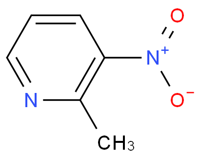 2-甲基-3-硝基吡啶化学结构式