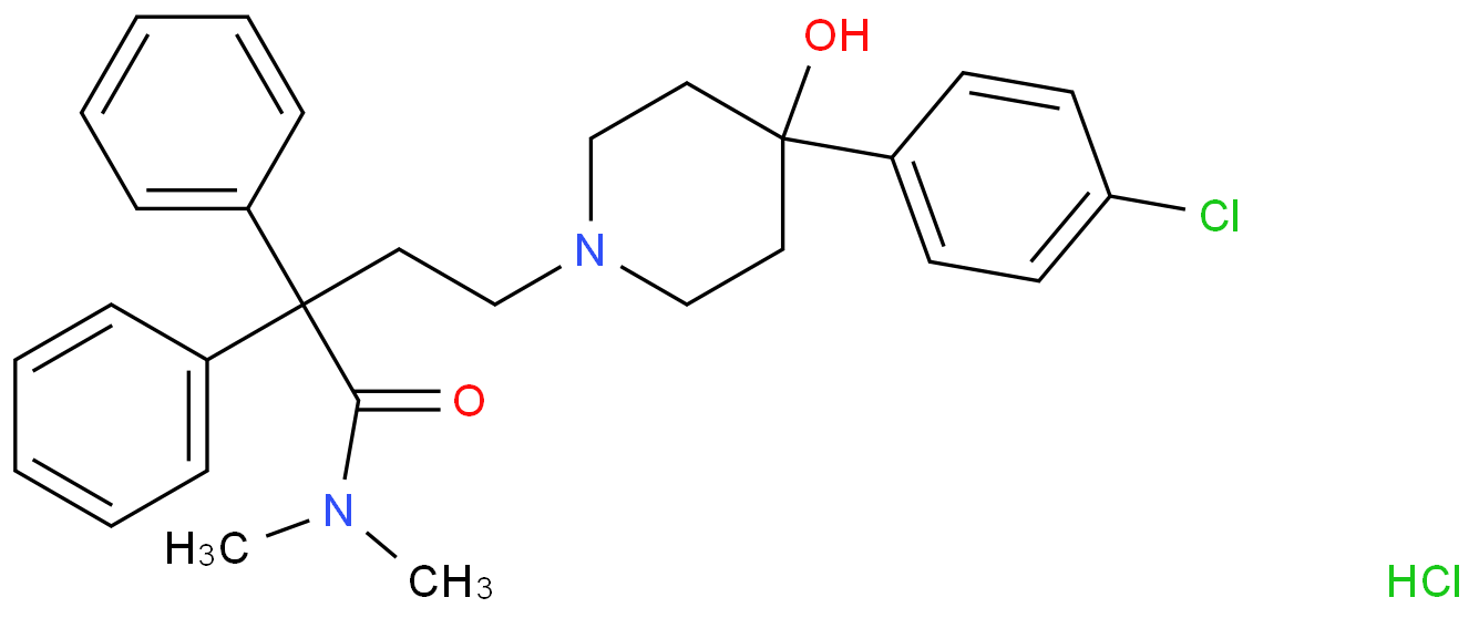 Loperamide hydrochloride structure