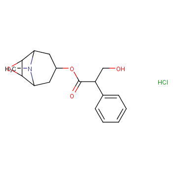 SCOPOLAMINE HYDROCHLORIDE, [N-METHYL-3H] structure
