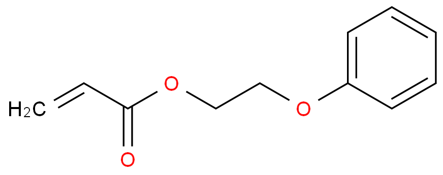 丙烯酸2-苯氧基乙基酯化学结构式