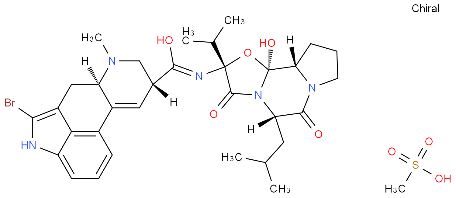 甲磺酸溴隐亭化学结构式