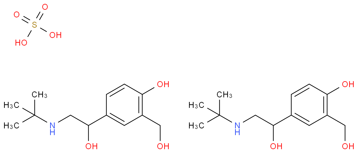 Albuterol sulfate CAS:51022-70-9 