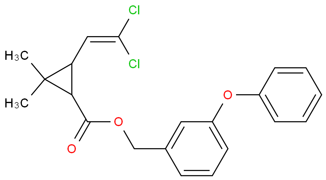 Permethrin structure