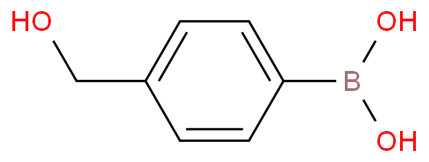 4-羟甲基苯硼酸化学结构式