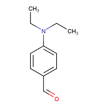 N,N-二乙基-4-氨基苯甲醛化学结构式