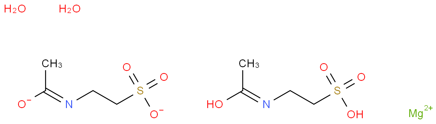 乙酰牛磺酸镁化学结构式