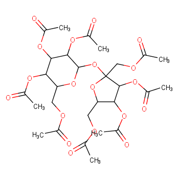 蔗糖八乙酸酯化学结构式