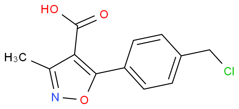 5-[4-(chloromethyl)phenyl]-3-methyl-1,2-oxazole-4-carboxylic acid