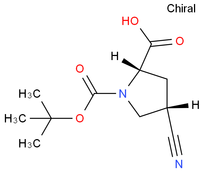 (2S,4S)-1-(叔丁氧基羰基)-4-氰基吡咯烷-2-羧酸/132622-71-0
