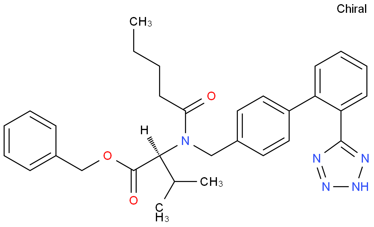 缬沙坦苄酯化学结构式