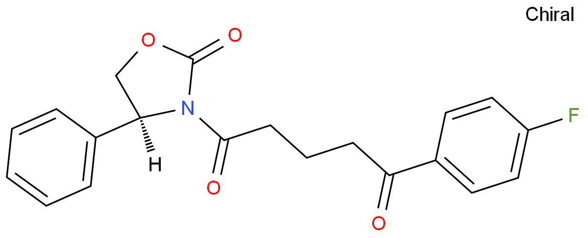 189028-93-1 (4S)-3-[5-(4-氟苯基)-1,5-二氧代戊基]-4-苯基-2-恶唑烷酮 结构式图片