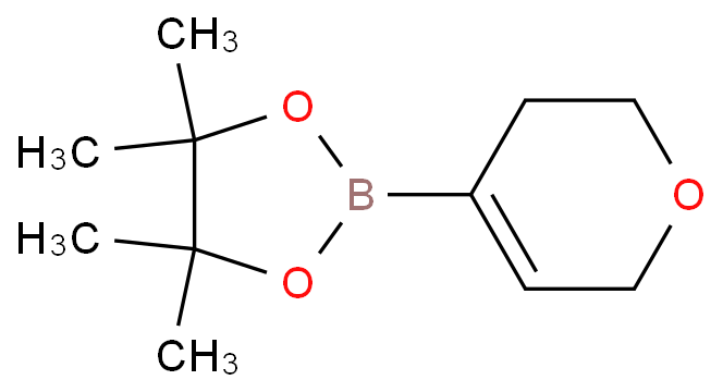 3,6-二氢-2H-吡喃-4-硼酸频哪醇酯化学结构式