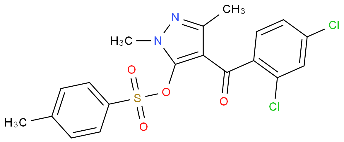 [4-(2,4-dichlorobenzoyl)-2,5-dimethylpyrazol-3-yl] 4-methylbenzenesulfonate