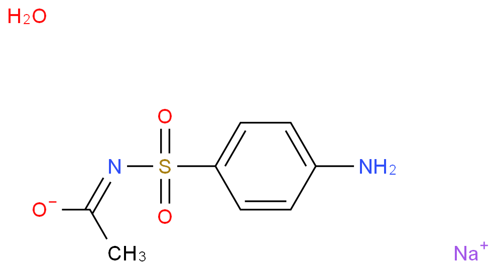 N-(4-氨基苯磺酰)乙酰胺钠盐化学结构式