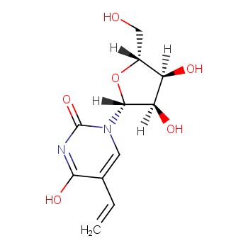 55520-64-4 5-乙烯基尿苷 結構式圖片