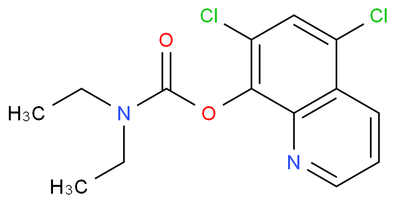 5,7-dichloroquinolin-8-yl diethylcarbamate