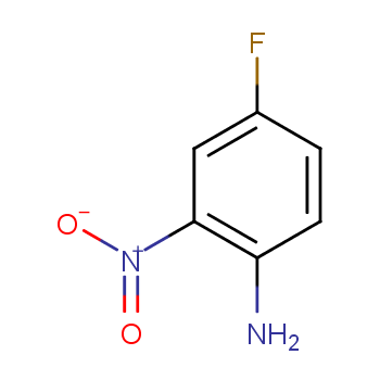 4-氟-2-硝基苯胺化学结构式