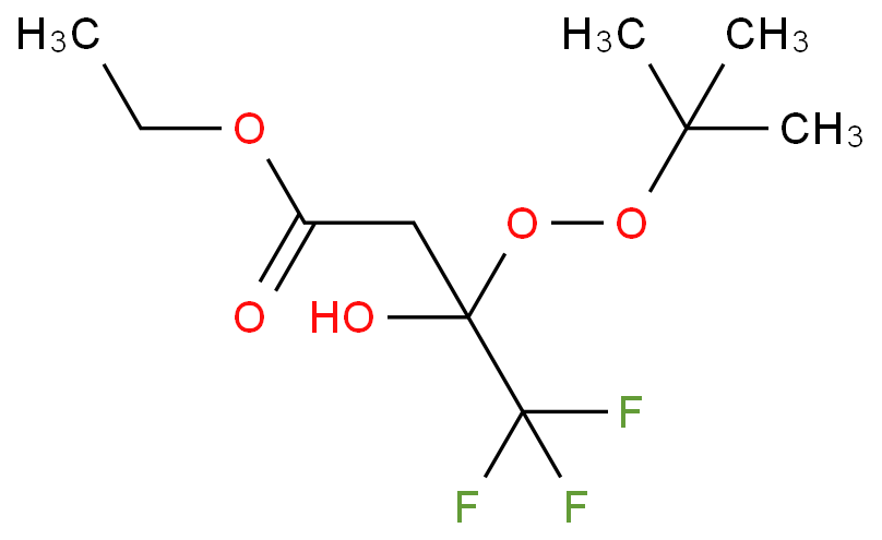 3-tert-Butylperoxy-4,4,4-trifluoro-3-hydroxy-butyric acid ethyl ester