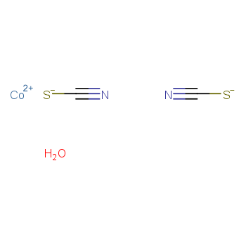 硫氰酸钴水合物化学结构式