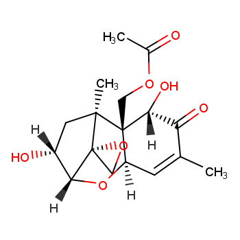 15-O-乙酰脱氧瓜萎镰菌醇化学结构式