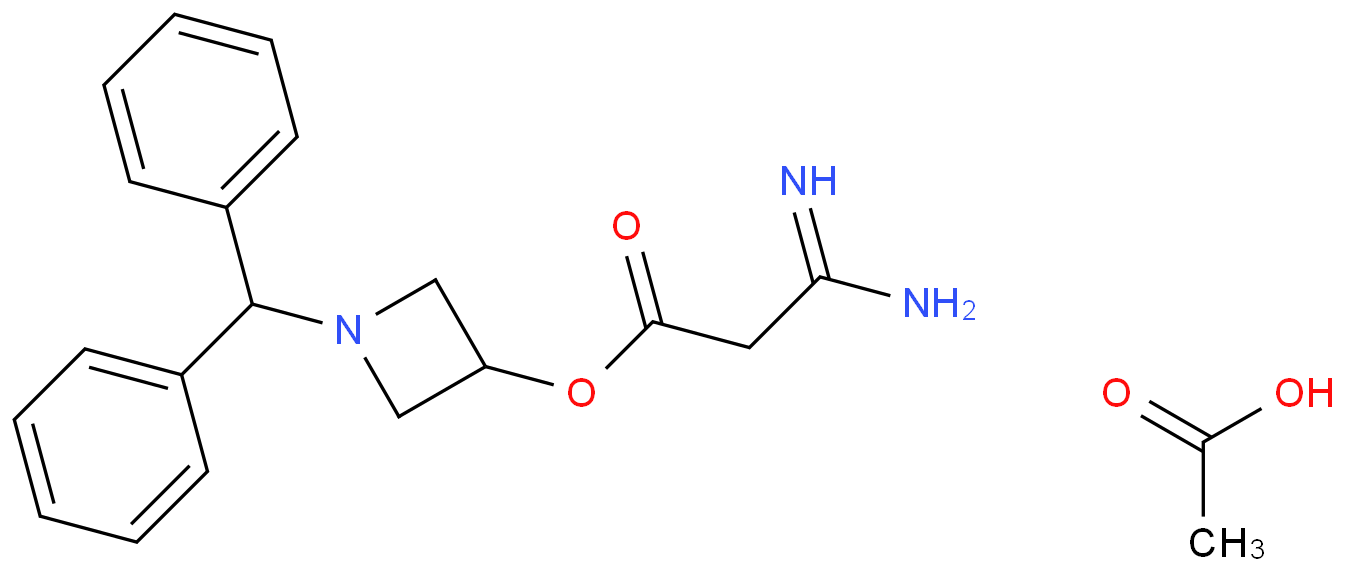 3-氨基-3-亚氨基丙酸 1-(二苯甲基)-3-氮杂环丁酯乙酸盐