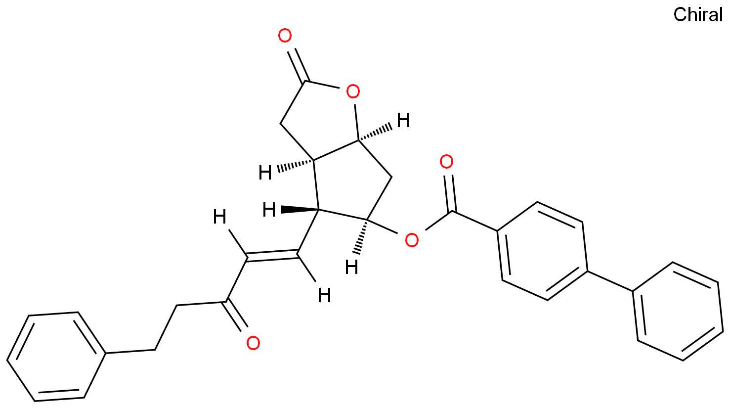 3AR,4R,5R,6AS)-六氢-2-氧代-4-[(1E)-3-氧代-5-苯基-1-戊烯基]-2H-环戊并[B]呋喃-5-基 [1,1'-联苯]-4-甲酸酯
