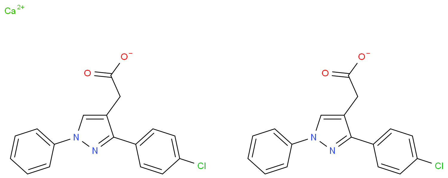 氯那唑酸钙化学结构式