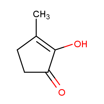 甲基环戊烯醇酮化学结构式