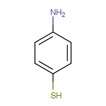 4-氨基苯硫酚化学结构式