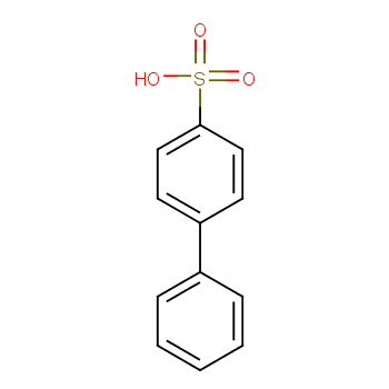 联苯-4-磺酸化学结构式