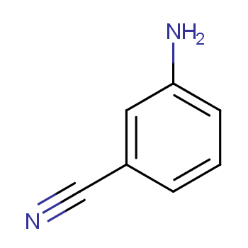 间氨基苯甲腈化学结构式