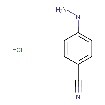4-氰基苯肼盐酸盐化学结构式