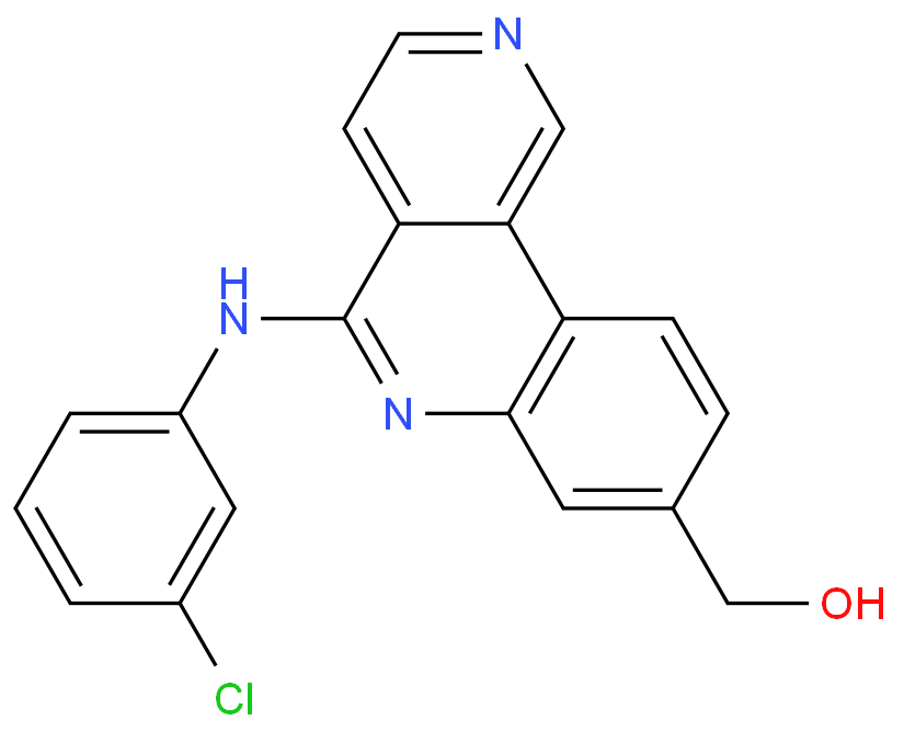 Benzo[c]-2,6-naphthyridine-8-methanol, 5-[(3-chlorophenyl)amino]-