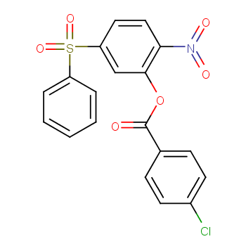 2-nitro-5-(phenylsulfonyl)phenyl 4-chlorobenzoate