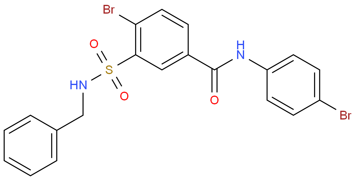 3-(N-苄基氨磺酰)-4-溴-N-(4-溴苯基)苯甲酰胺CAS号312756-74-4(现货供应/质量保证)