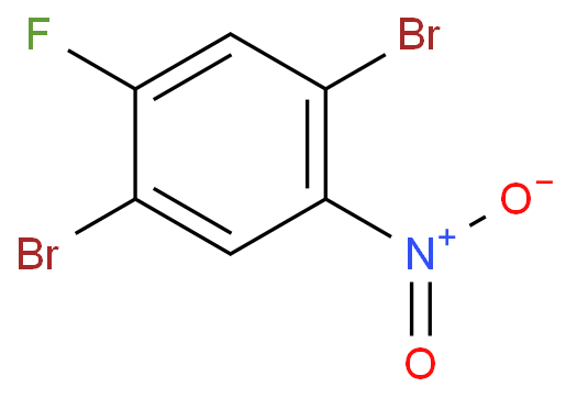 1,4-二溴-2-氟-5-硝基苯化学结构式