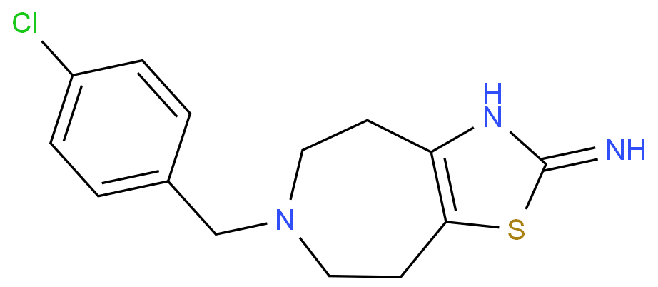 4-[(4-chlorophenyl)methyl]-10-thia-4,8-diazabicyclo[5.3.0]deca-8,11-di en-9-amine