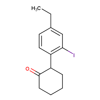 2-(4-乙基-2-碘苯基)环己烷-1-酮