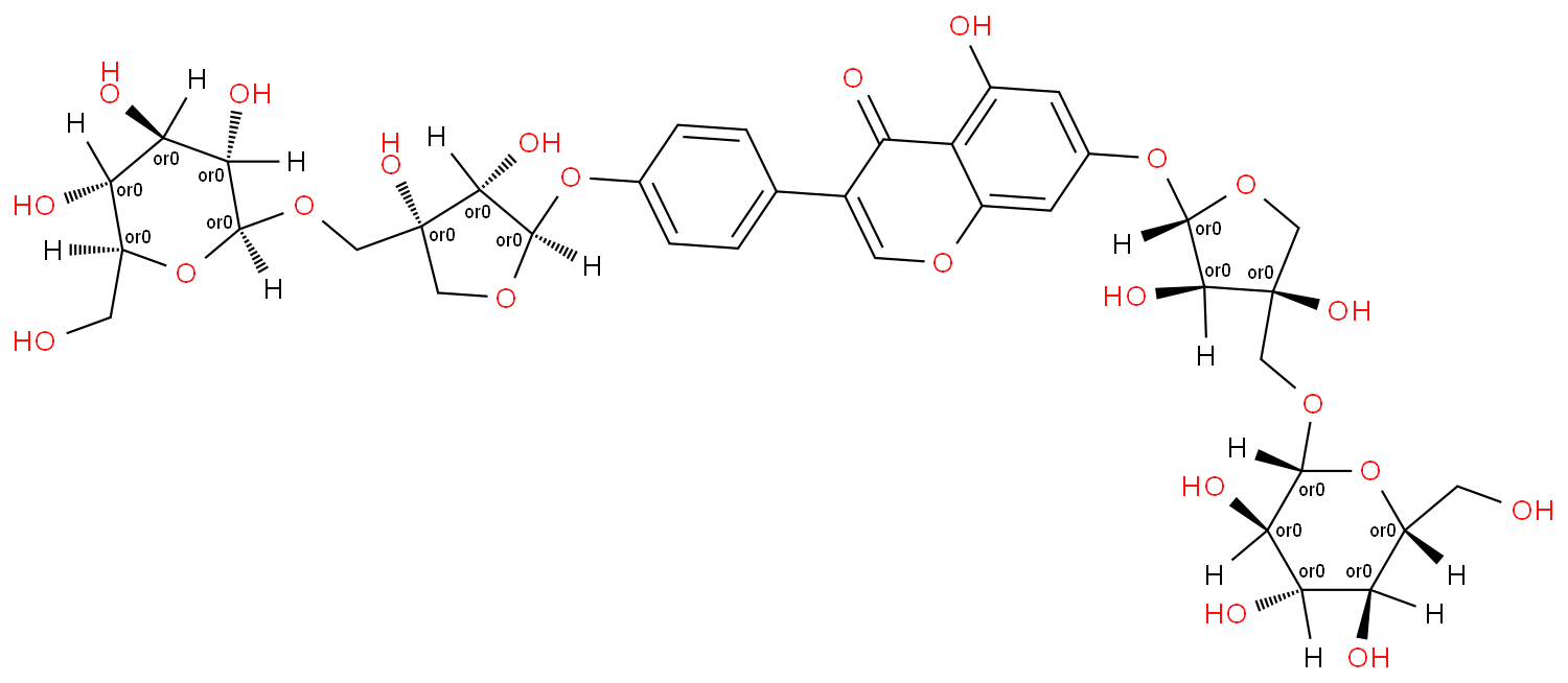 4H-1-Benzopyran-4-one,7-[(5-O-b-D-glucopyranosyl-D-apio-b-D-furanosyl)oxy]-3-[4-[(5-O-b-D-glucopyranosyl-D-apio-b-D-furanosyl)oxy]phenyl]-5-hydroxy-(9CI)