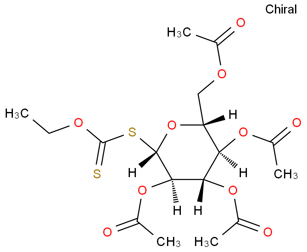1-Thio-beta-D-glucopyranose 2,3,4,6-tetraacetate 1-(O-ethylcarbonodithioate)