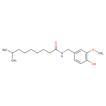 N-(4-羟基-3-甲氧基苄基)-8-甲基壬酰胺/19408-84-5