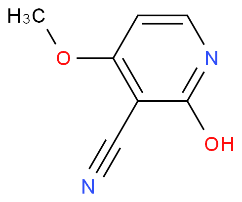 4-甲氧基-2-氧代-1,2-二氢-3-氰基吡啶化学结构式