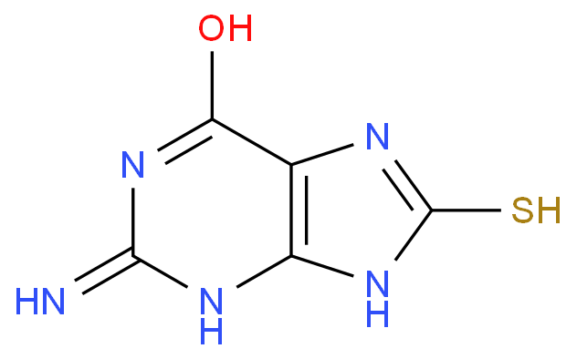 2-氨基-6-羟基-8-巯基嘌呤