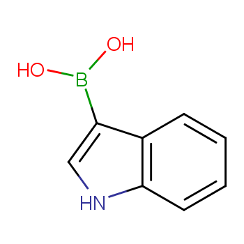 吲哚-7-硼酸化学结构式