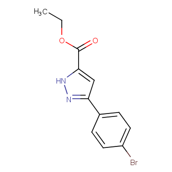 乙基3-(4-溴苯基)-1H-吡唑-5-羧酸乙酯CAS：1048930-76-2