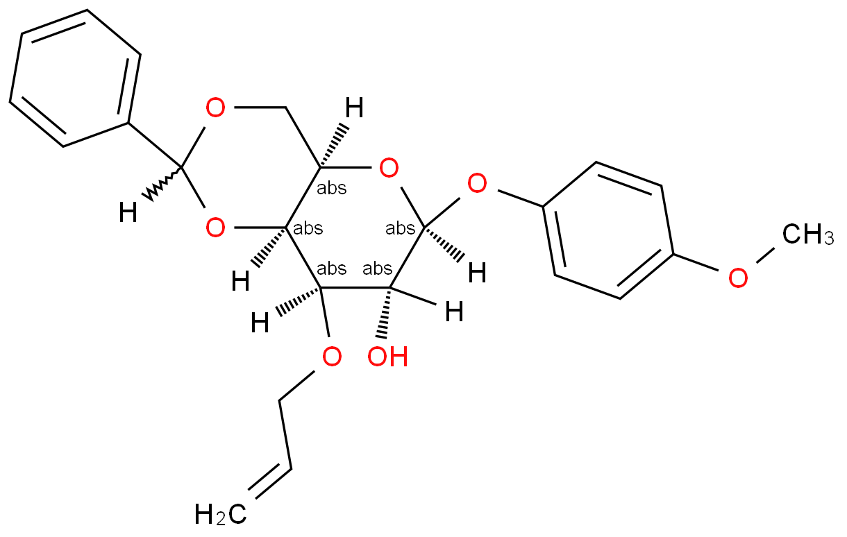 4-Methoxyphenyl 3-O-Allyl-4,6-O-benzylidene-β-D-galactopyranoside  